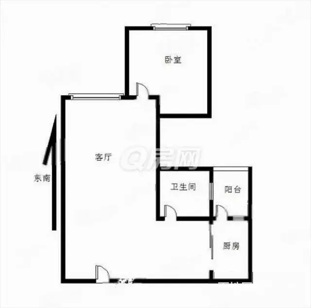 南屏华发商都中信红树湾旁  绿景玺悦湾 全新精装修 1房 - 图片 9