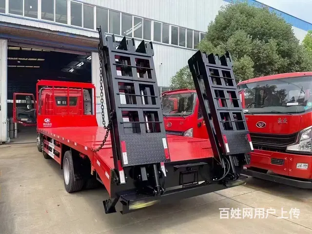 大型钩机钻机拖板车 三轴平板车价格配置 可分期 - 图片 6