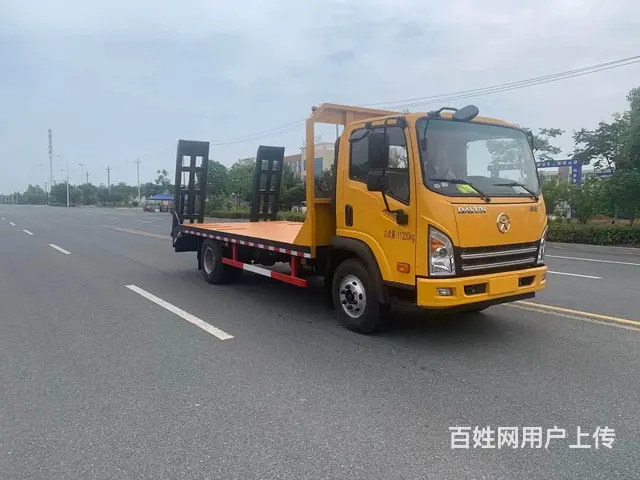 国六大运5米6平板车120挖机拖板车神百平板多少钱 - 图片 12