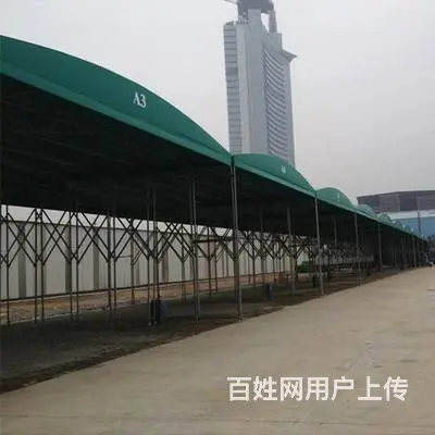 推拉雨棚仓库棚伸缩蓬篮球棚收缩帐篷移动遮阳棚 - 图片 6