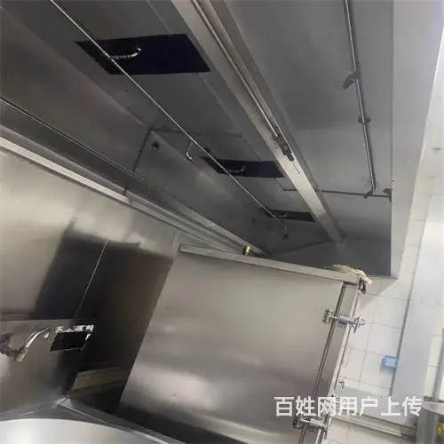 昆山陆家学校风排烟罩油烟管道风机净化器清洗 - 图片 1