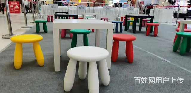 苏州高脚桌椅宴会儿童桌椅冷餐桌椅塑料靠背椅吐司沙发 - 图片 3