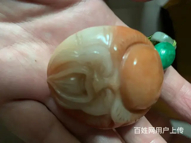 玉佛头手把件 - 图片 1