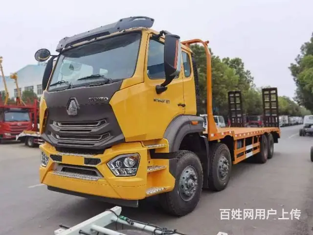 国六重汽平板车 板长9米低平板拉大型工程机械运输车 - 图片 7