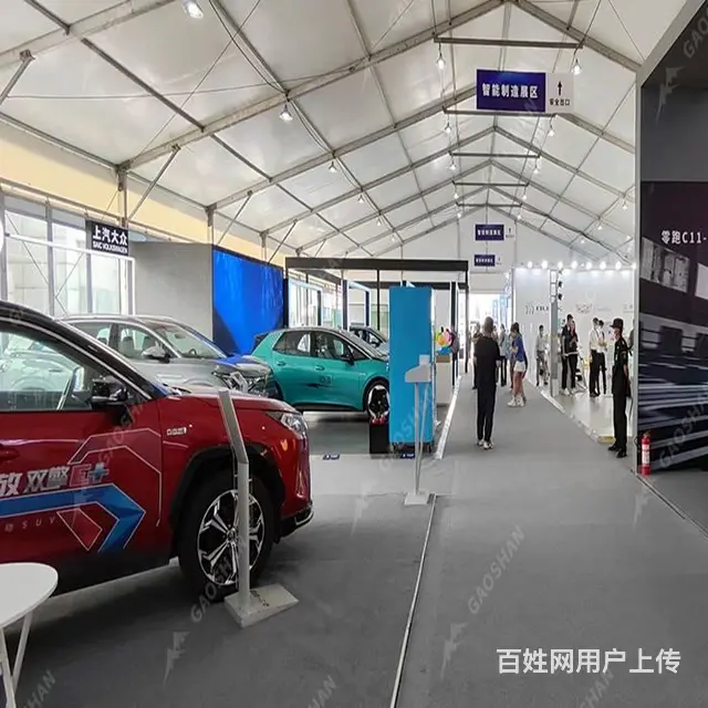 农贸市场大棚户外展会帐篷临时性车展篷房 - 图片 3