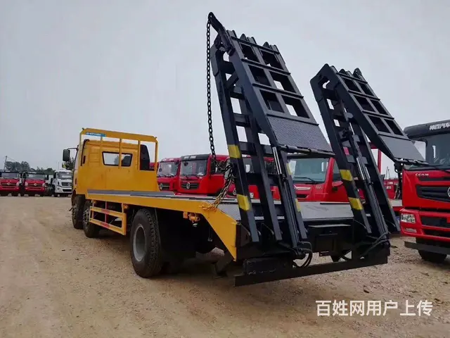 出售拖25吨挖机平板拖车江淮K5小三轴拖板车可按揭 - 图片 9