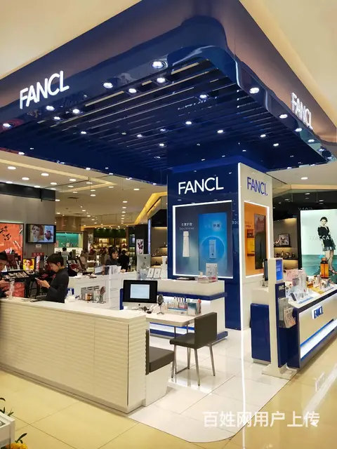 化妆品店柜台设计，化妆品展台，展柜，烤漆货架，货柜 - 图片 1