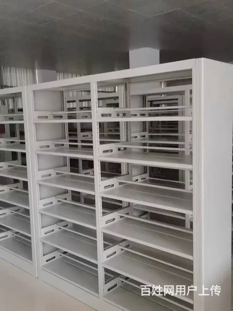 家用书架置物架落地简易多层书柜图书馆铁艺钢制书架 - 图片 1
