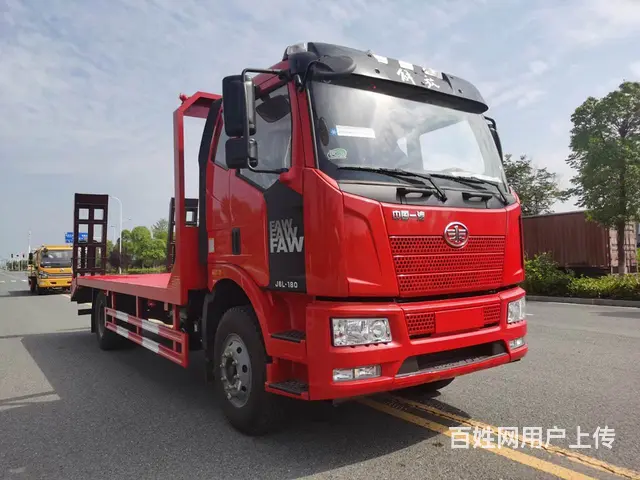 解放J6平板车 拖15吨挖机铲车拖板车 现车价格 - 图片 8