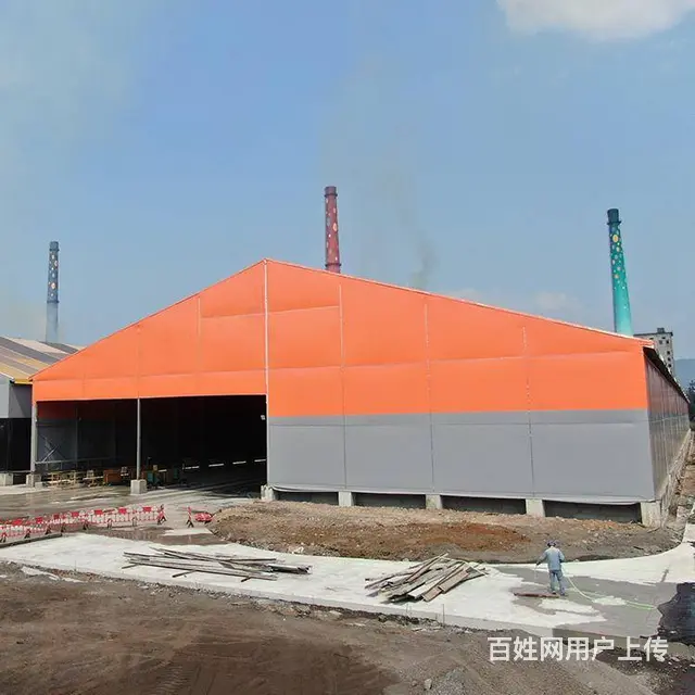 工业仓储篷房 铝合金厂房 大跨度料棚搭建 - 图片 3