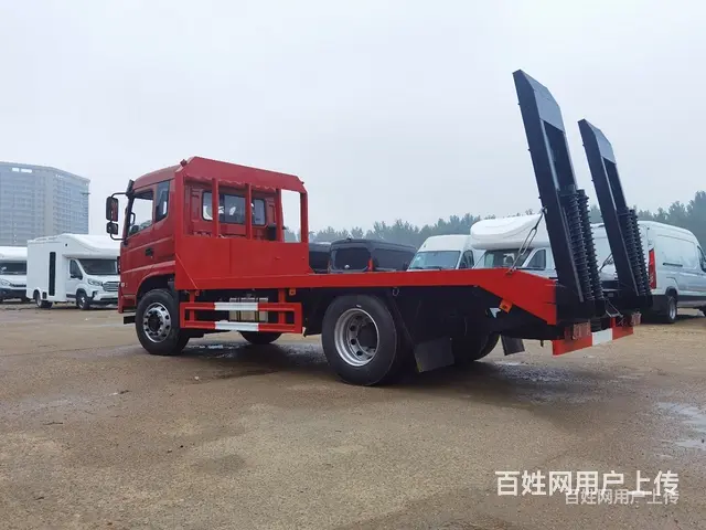 玉柴180马力平板车 平板车挖机运输车 厂家地址 - 图片 2