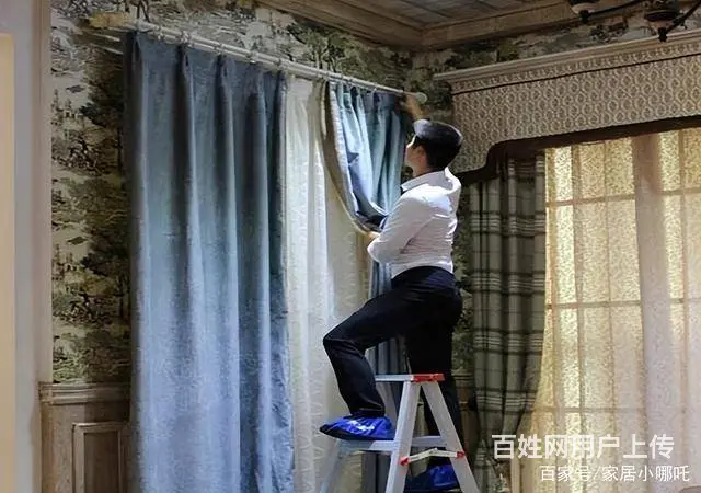 各种窗帘.安装维修.挂画.装饰画安装.灯具安装.电 - 图片 1