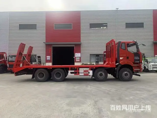 前四后八挖机平板运输车 哪里可以买　可在线咨询 - 图片 10