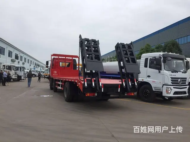 解放小三轴平板车 拖220中型挖机运输车 全国直销 - 图片 11