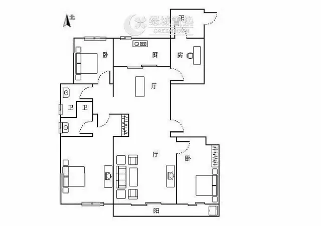 拎包入住区政府杭州壹号院(公寓住宅)135.17平1600 - 图片 10