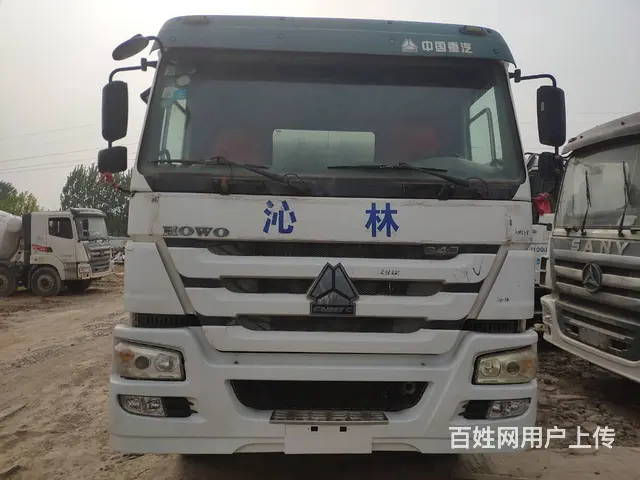 出售二手豪沃搅拌车 大14方 后八轮 国四森源上装 - 图片 3