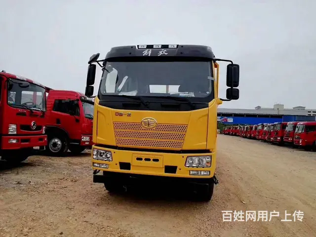 解放小三轴平板车 拖220中型挖机运输车 全国直销 - 图片 3