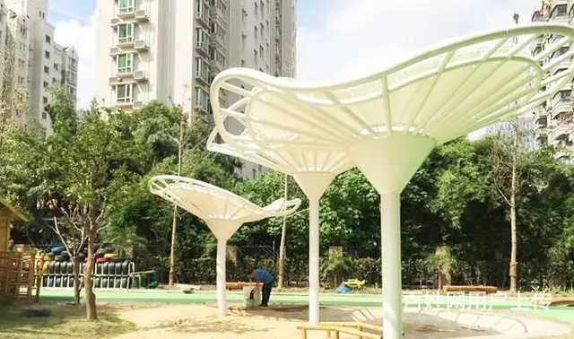 景观膜结构,景观膜结构雨棚定制搭建找越宏,厂家供应 - 图片 1