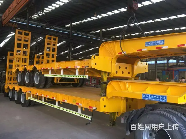 专业订做低平板半挂车掘机运输专用车 - 图片 9