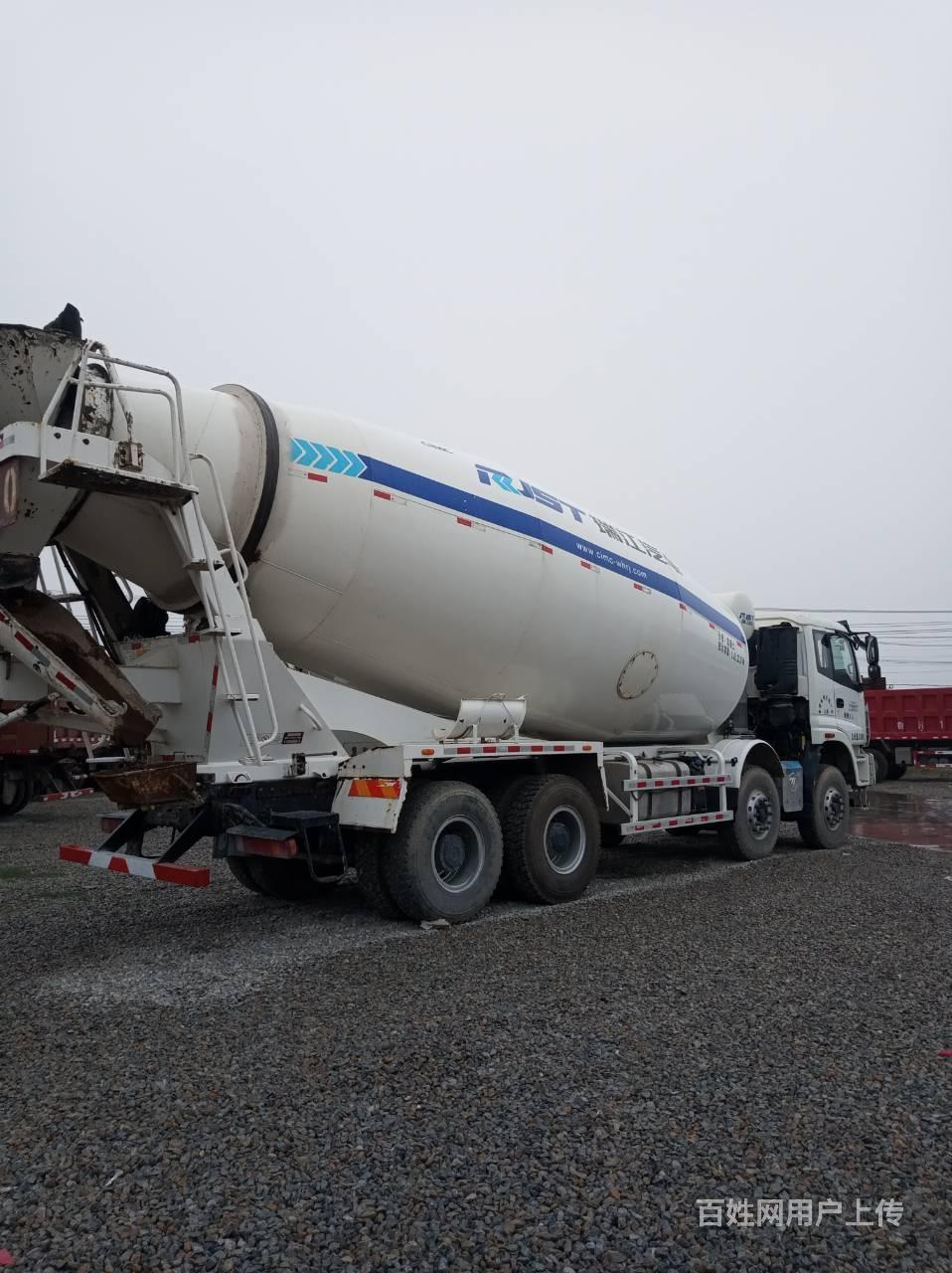 吉车19年二手欧曼搅拌车出售 大20方 瑞江上装