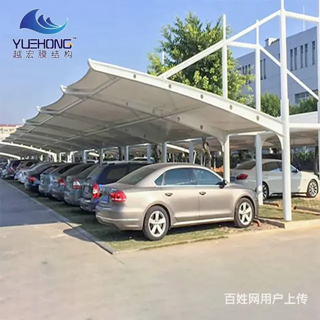 广州膜结构车棚,膜结构汽车棚,充电桩棚定制安装 - 图片 5