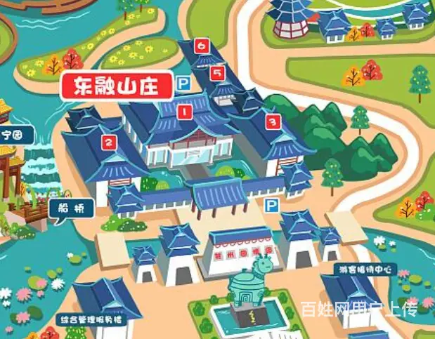 专业旅游景区地图绘制、政府景区手绘地图制作 - 图片 4