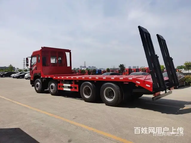 临沧解放JK6前四后八平板运输车拉20吨挖机不超重拖车可选装 - 图片 11