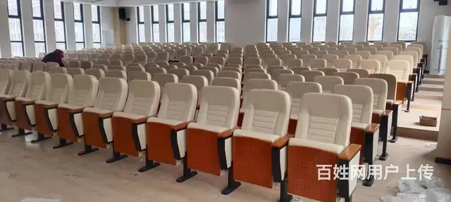 礼堂椅连排椅阶梯教室课桌椅课桌椅会议室联排座椅书架 - 图片 7