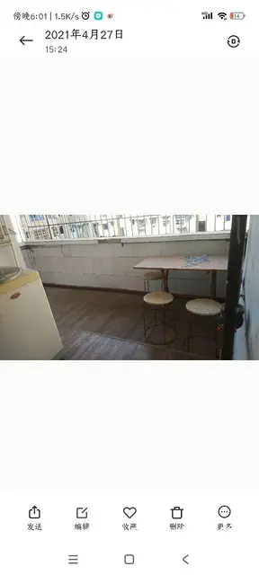 五星花园西门市场标准一室一厅一卫一阳台住房出租 - 图片 3