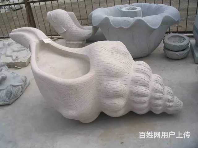 海螺石雕#景观园林装饰摆件 - 图片 1