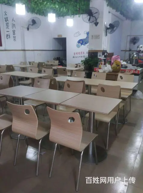 奶茶店桌椅，餐厅卡座，吧台桌椅，快餐桌椅厂家 - 图片 8