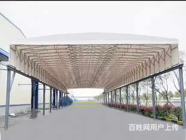 推拉蓬电动棚雨棚移动伸缩雨棚推拉雨棚移动蓬推拉雨蓬 - 图片 4