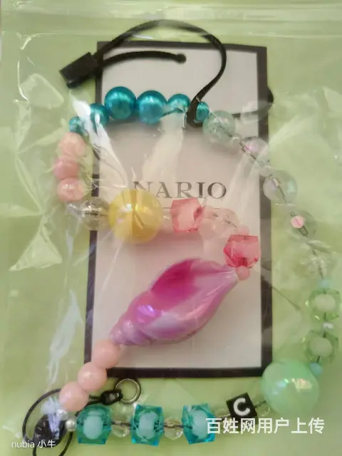 NARIO海洋系列七彩贝壳手机链 - 图片 1