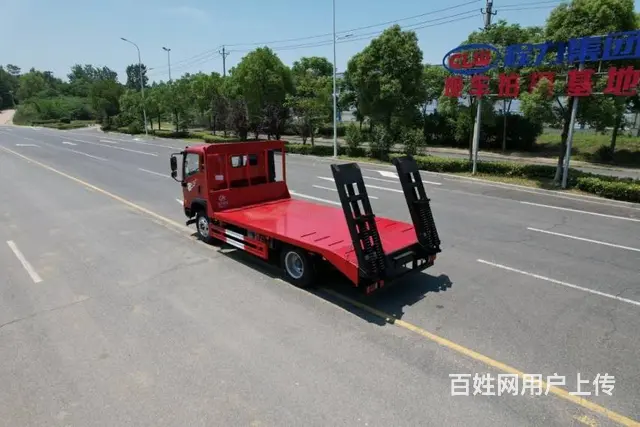 拉150挖机  车型 单桥挖机平板拖车 拖板车 - 图片 9