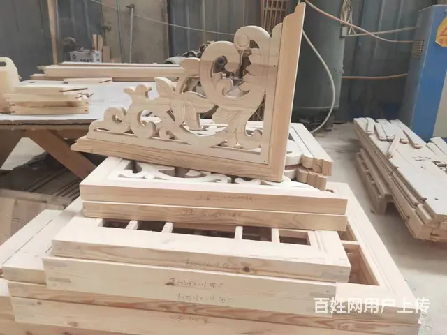 四川自贡中式实木雀替实木角花中式龙头 - 图片 10