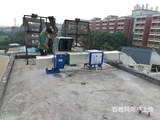 白云食堂油烟风管净化器设备定制安装不锈钢风管加工 - 图片 1
