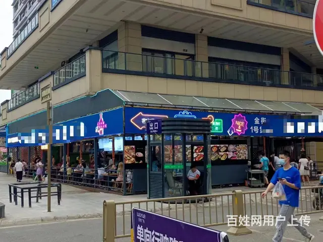 XN  龙泉驿吾悦广场 转角超宽门头餐饮店转让 - 图片 1