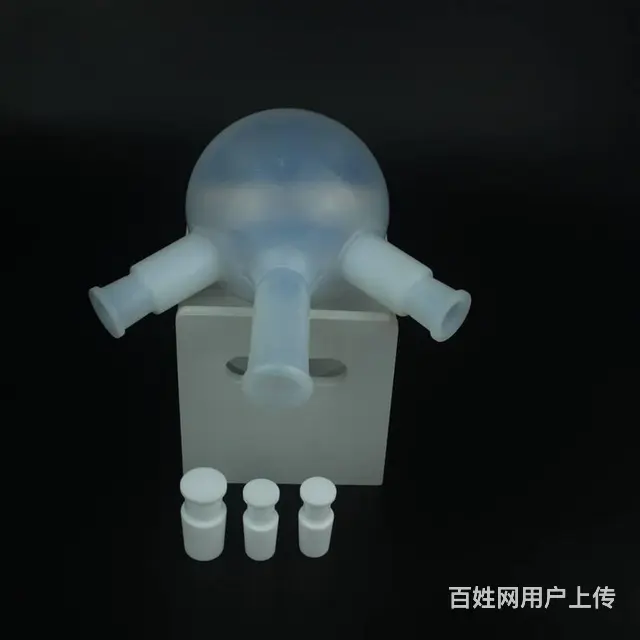 PFA烧瓶透明聚四氟圆底反应烧瓶 - 图片 3