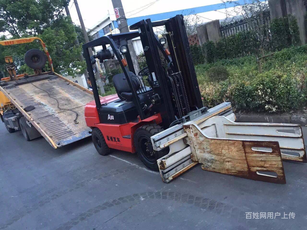 九成新二手3.5吨夹包叉车包夹叉升高4米带左右横移