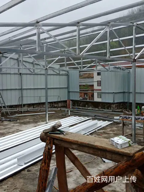 武汉安装彩钢棚、蔡甸搭建彩钢棚东西湖彩钢棚安装雨棚 - 图片 6