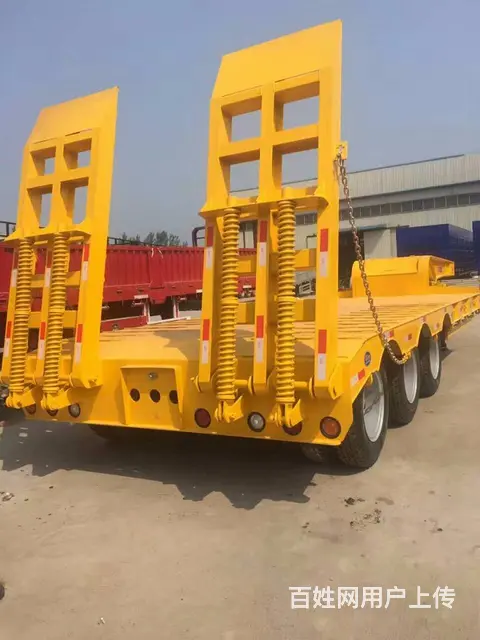 专业定制大件运输半挂车 挖掘机托运专用车 - 图片 1