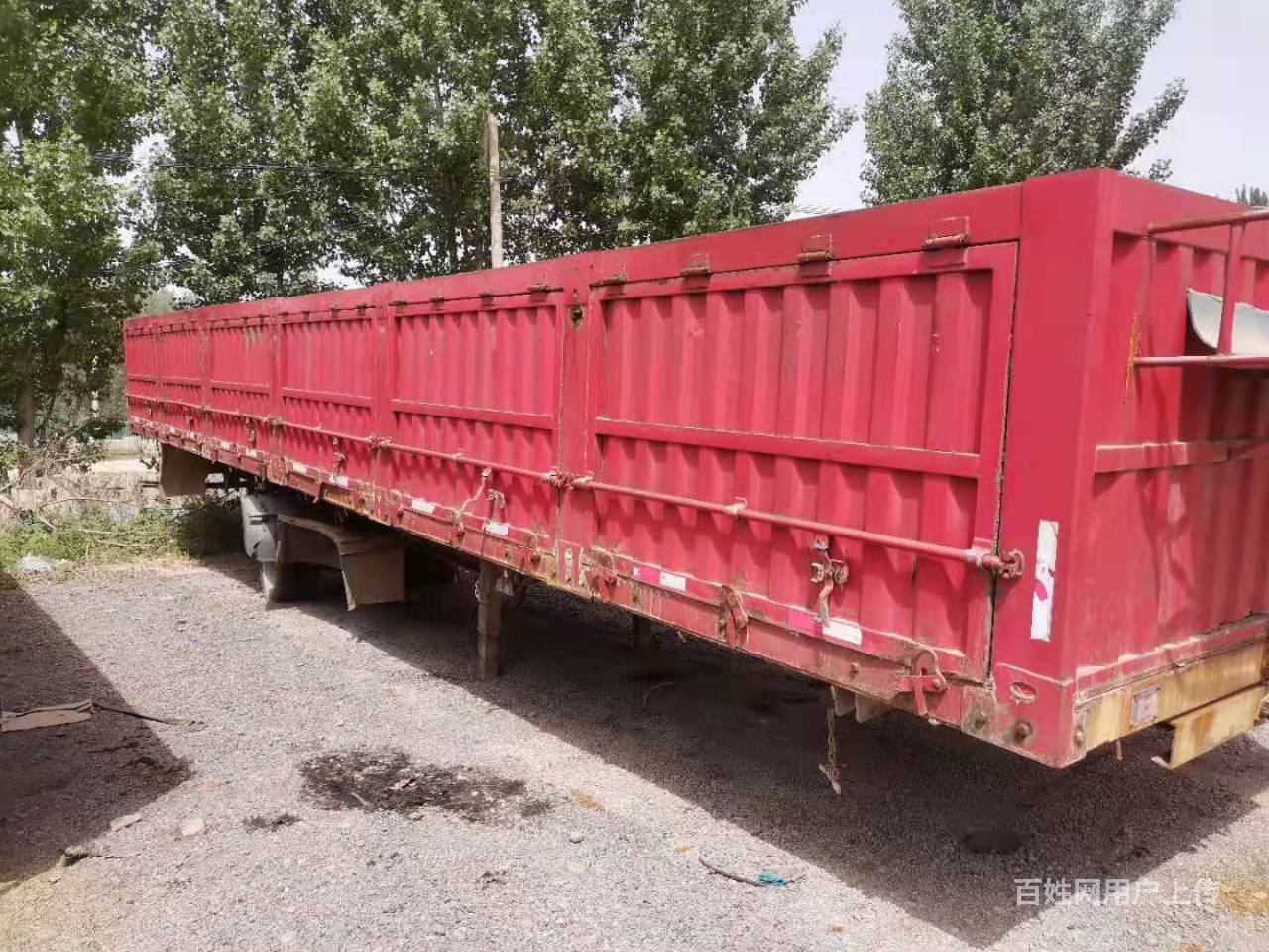 13米二手侧翻半挂车 广东富华桥 高强版 原版车