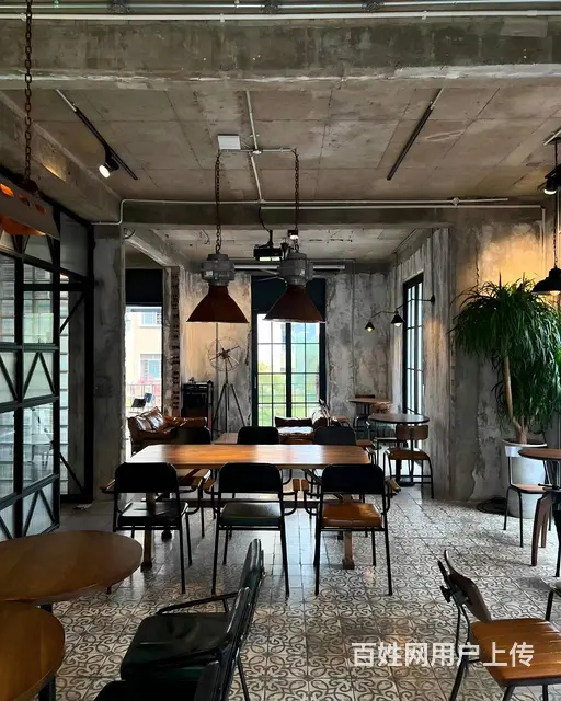 复古工业风餐饮装修沙发桌椅铁艺桌椅实木餐桌椅 - 图片 5