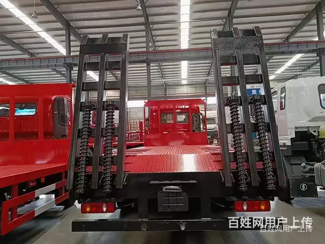 国六东风D3V后八轮平板车 平板拖车 全国包送车 - 图片 9