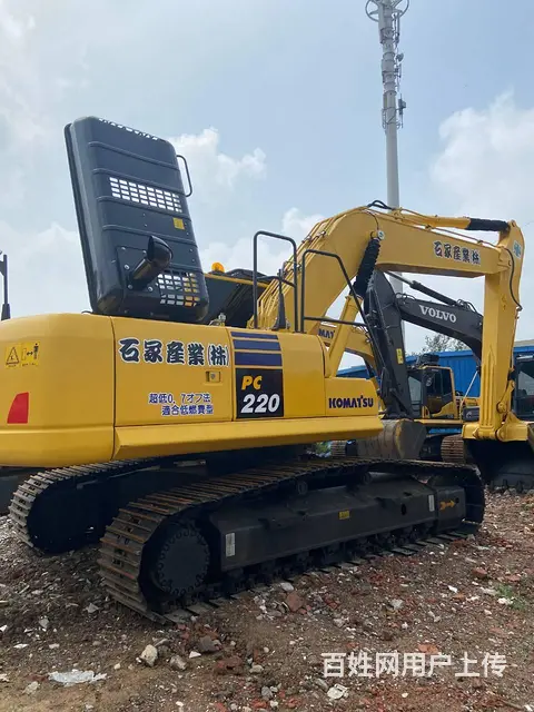 低价转纯土方原装二手挖机小松220有质保可分期包邮 - 图片 1