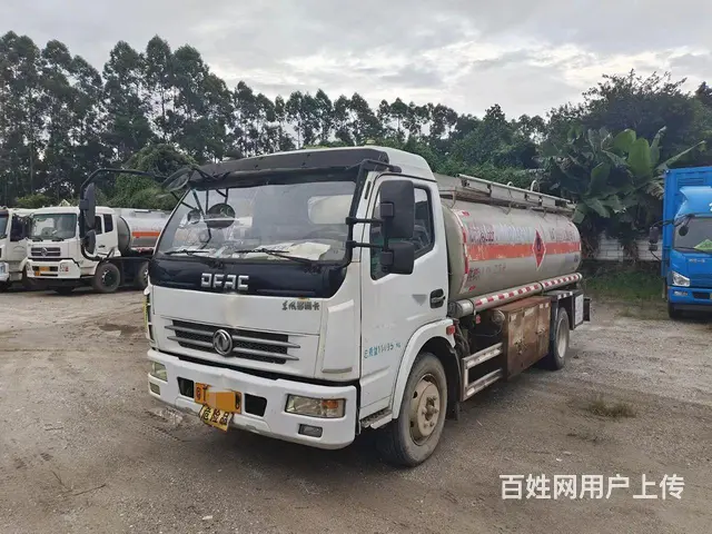 广东二手东风8吨油罐车加油车2018年7月上牌 - 图片 1