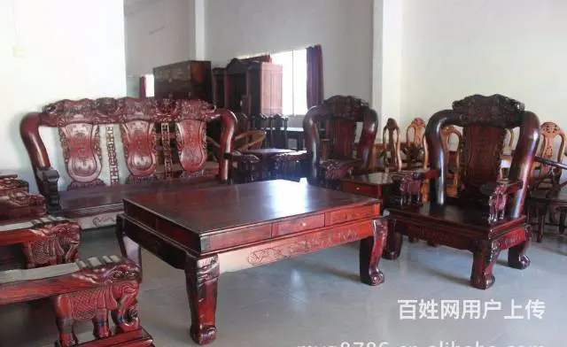 专业二手红木家具回收大红酸枝沙发大床老红木求购 - 图片 4