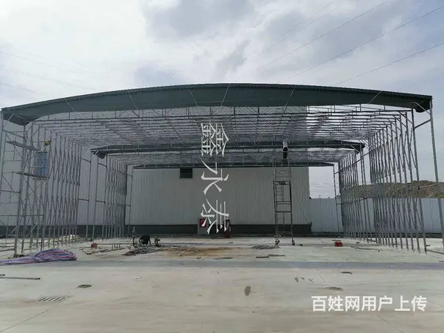 自贡市富顺厂家直销移动伸缩雨棚，推拉雨棚 - 图片 2