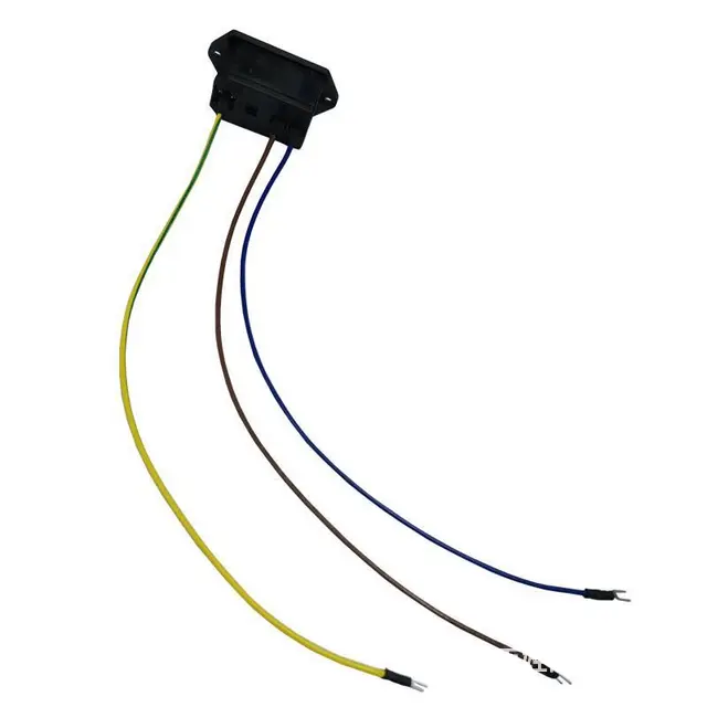 全铜电源线AC-01间距2.0+KCD4电源插座 - 图片 2