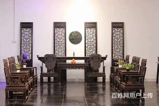 象椅中堂16件，象力大无穷，却性情温和；憨态可掬， - 图片 1